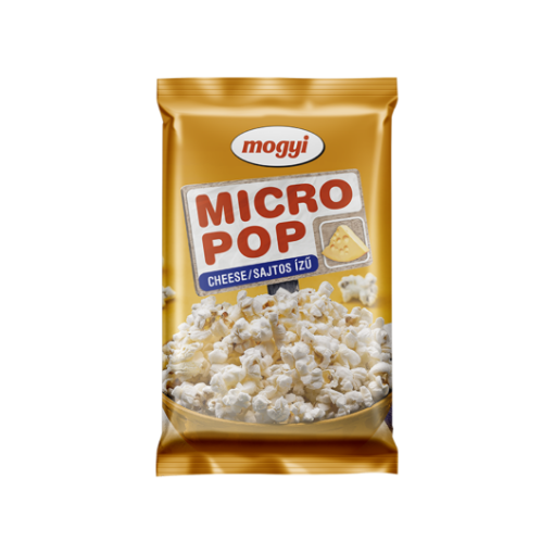 Mogyi Micro Pop sajtos ízű, mikrohullámú sütőben elkészíthető pattogatni való kukorica 100 g képe