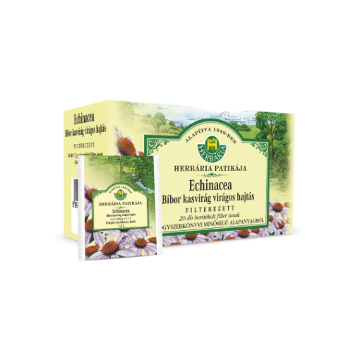 HERBÁRIA Bíbor kasvirág hajtás borítékolt filteres tea (echinacea) 20db/doboz képe