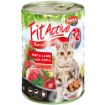 Panzi Fitactive konzerv Junior (marha,bárány,alma) konzerv kölyök macskák részére, 415g képe