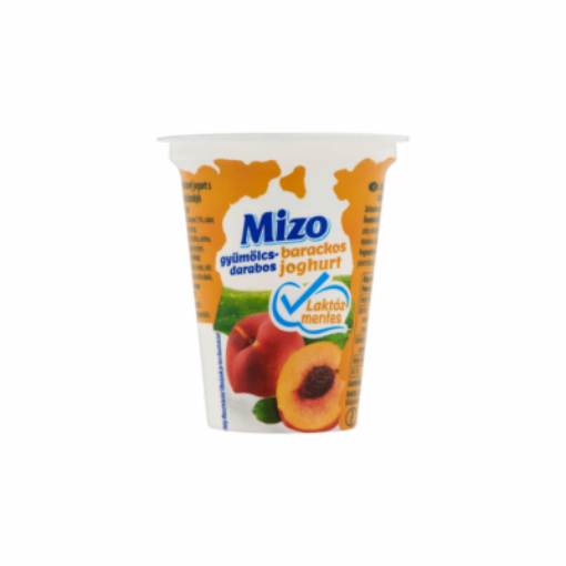 Mizo laktózmentes gyümölcsdarabos barackos joghurt 150 g képe