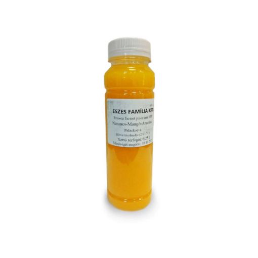 Eszes Família Frissen préselt mix juice Narancs-Mangó-Ananász HPP   100% gyümölcslé - 250 ml képe