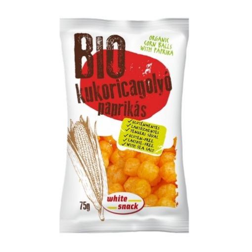 Fehértói csemege BIO paprikás kukoricagolyó - 75g képe