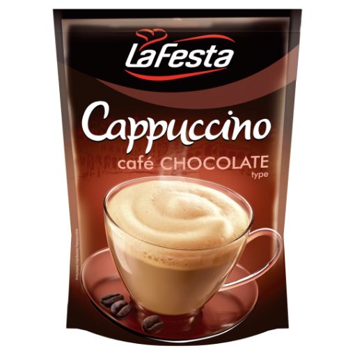 La Festa Cappuccino csokoládéízű instant kávéitalpor 100 g képe
