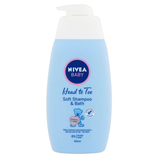 NIVEA Baby gyengéd babasampon és fürdető 500 ml képe