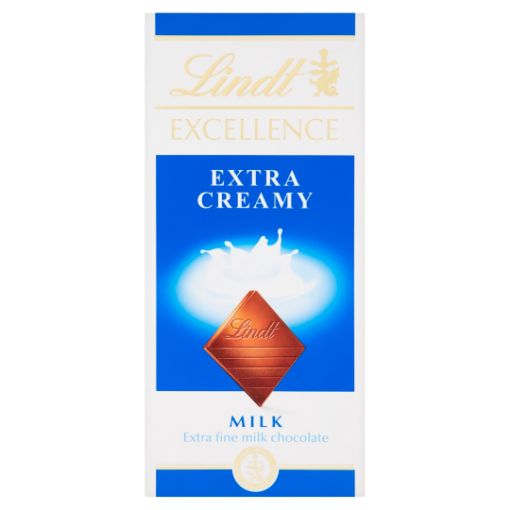 Lindt Excellence extra finom tejcsokoládé 30% 100 g képe