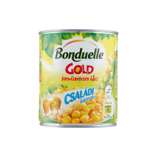 Bonduelle Gold morzsolt csemegekukorica 340g képe