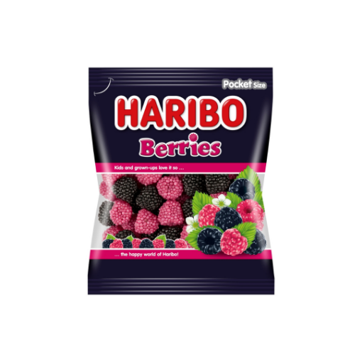 Haribo Berries zselés cukordrazsé 100 g képe