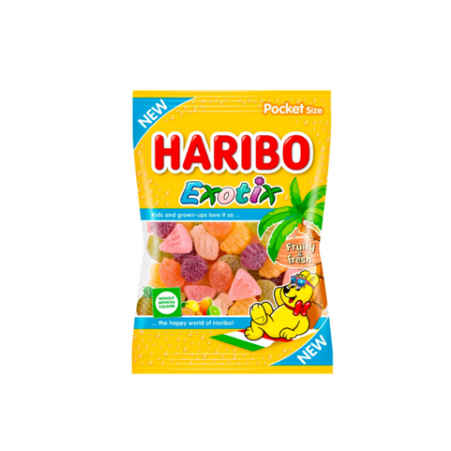 Haribo Exotic gyümölcsízű gumicukorka 100 g képe
