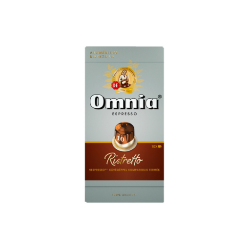 Douwe Egberts Omnia Espresso Ristretto őrölt pörkölt kávé kapszulában 10 db képe