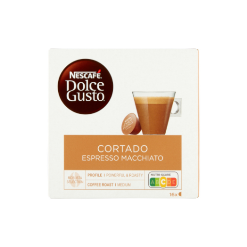 NESCAFÉ Dolce Gusto Cortado Espresso Macchiato tejes kávékapszula 16 db 100,8 g képe