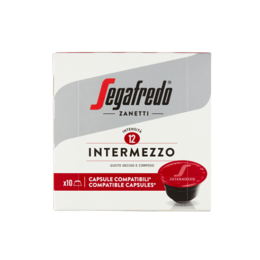 Segafredo Zanetti Intermezzo őrölt, pörkölt kávékeverék kapszula 10 x 7,5 g (75 g) képe