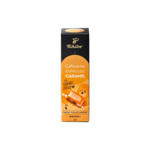 Tchibo Cafissimo Espresso Caramel kávékapszula karamell ízesítéssel 10 db 75 g képe