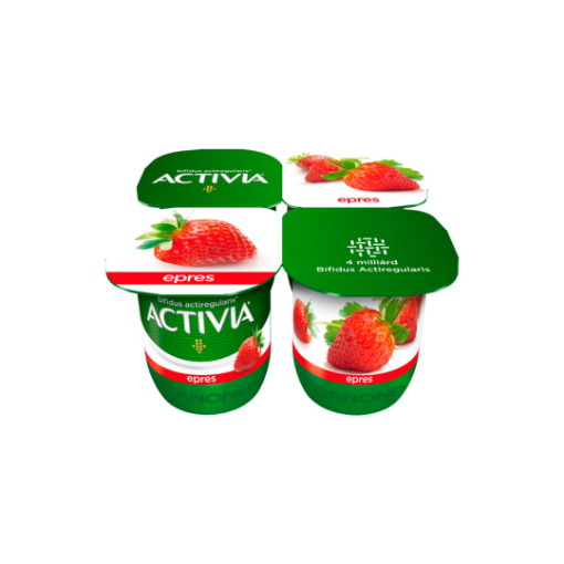 Danone Activia élőflórás epres joghurt 4 x 125 g (500 g) képe