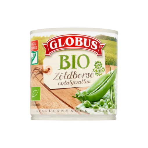 Globus BIO osztályozatlan zöldborsó 400 g képe