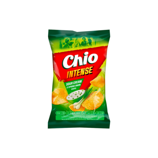 Chio Intense tejfölös-­újhagymás ízű burgonyachips 55 g képe