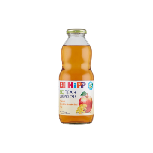 HiPP Tea + Gyümölcslé BIO almalé édesköményteával bébiital 4 hónapos kortól 0,5 l képe