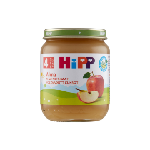 HiPP BIO alma gyümölcsdesszert 4 hónapos kortól 125 g képe
