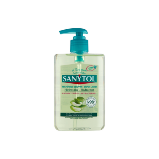 Sanytol antibakteriális hidratáló folyékony szappan aloe vera és zöld tea 250 ml képe