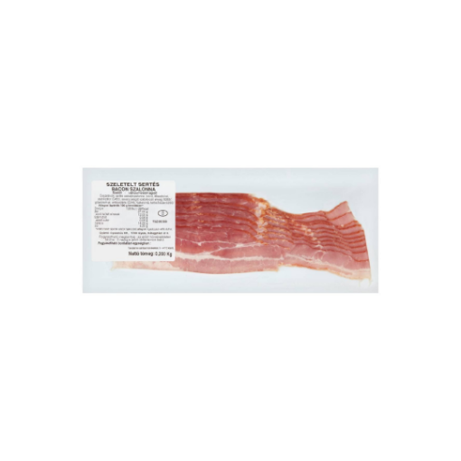Füstölt szeletelt sertés bacon szalonna 200 g képe
