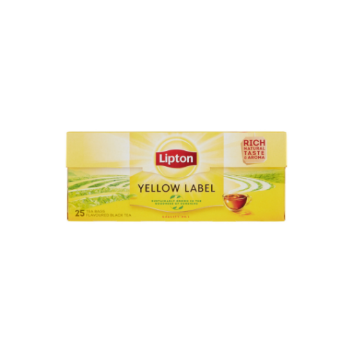 Lipton Yellow Label ízesített fekete tea 25 filter 50 g képe