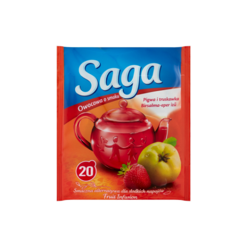 Saga birsalma-eper ízű gyümölcstea 20 filter 34 g képe