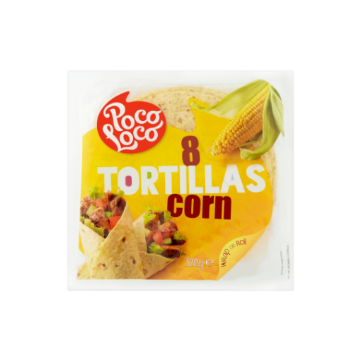Poco Loco tortilla kukoricalisztből 8 db 320 g képe