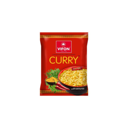 Vifon Currys csirke ízesítésű instant tésztás leves (csípős), 60g képe
