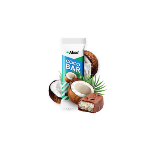 Abso Coco Bar - kókuszos vegán desszert szelet 35 g képe