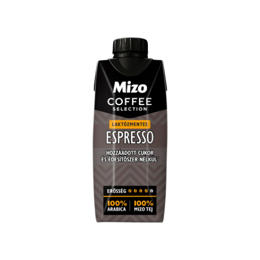 Mizo Coffee Selection Espresso UHT laktózmentes, zsírszegény kávés tej 330 ml képe