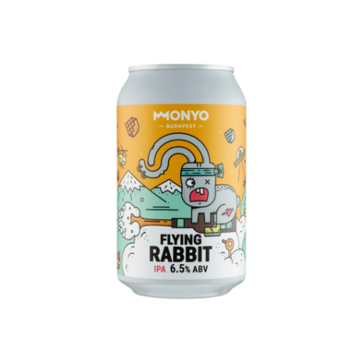 MONYO Flying Rabbit India Pale Ale típusú szűretlen felsőerjesztésű sör 6,5% 330 ml képe