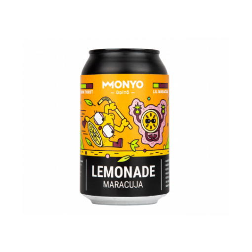 MONYO Maracuja Lemonade alkoholmentes szénsavas kraft üdítőital 0,33 l képe
