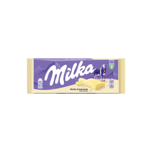 Milka fehér csokoládé 100 g képe