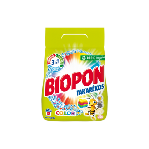 Biopon Takarékos Color mosópor 18 mosás 1,17 kg képe
