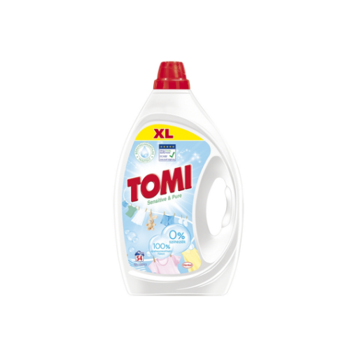 Tomi Sensitive & Pure mosógél 54 mosás 2,43 l képe