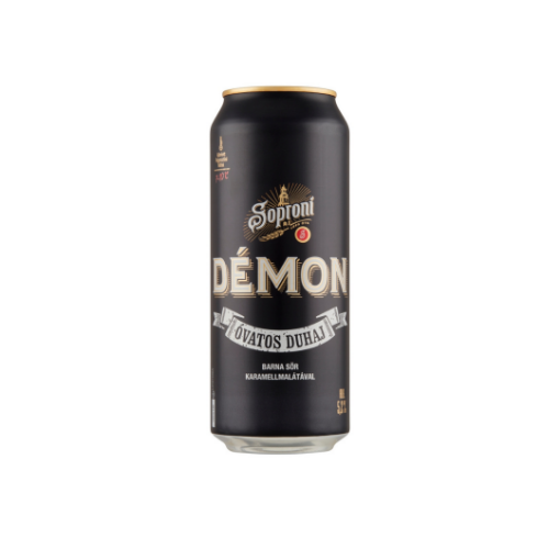 Soproni Óvatos Duhaj Démon barna sör karamellmalátával 5,2% 0,5 l doboz képe