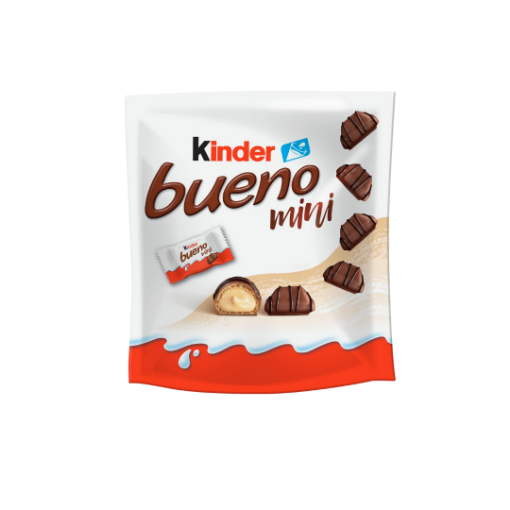 Kinder Bueno Mini tejcsokoládéval bevont tejes-mogyorós töltésű ostya 108 g képe