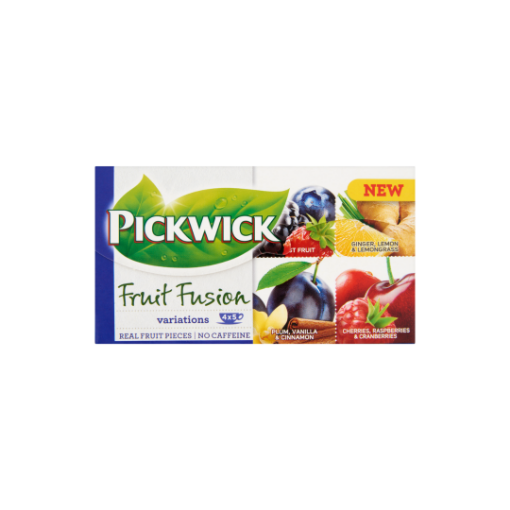 Pickwick Fruit Fusion gyümölcs- és gyógynövénytea variációk 20 filter 40 g képe