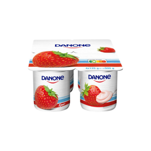 Danone eperízű, élőflórás, zsírszegény joghurt 4 x 125 g (500 g) képe