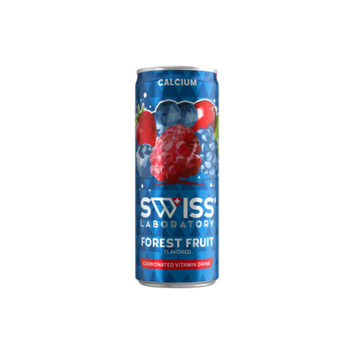 Swiss Laboratory erdei gyümölcs ízű szénsavas ital vitaminnal, svájci fűszernövény kivonattal 250 ml képe
