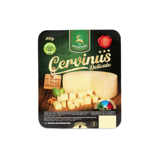 Szarvasi Cervinus Delicato kérgében érlelt kemény sajt 200 g képe