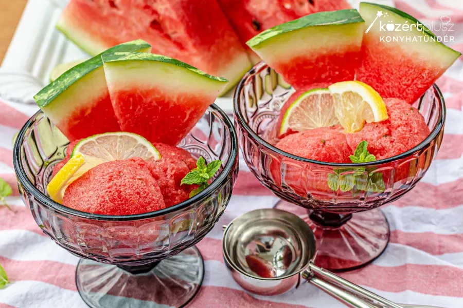 Mentás görögdinnye sorbet - recept