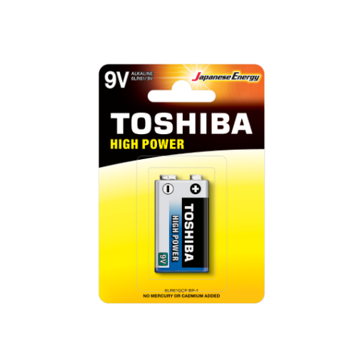 Toshiba alkáli elem 9V/1db képe