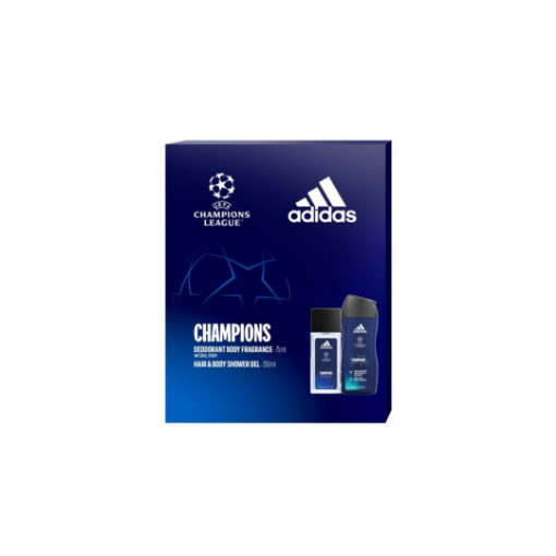 Adidas UEFA Champions League ajándékcsomag (Natural Spray + tusfürdő) képe