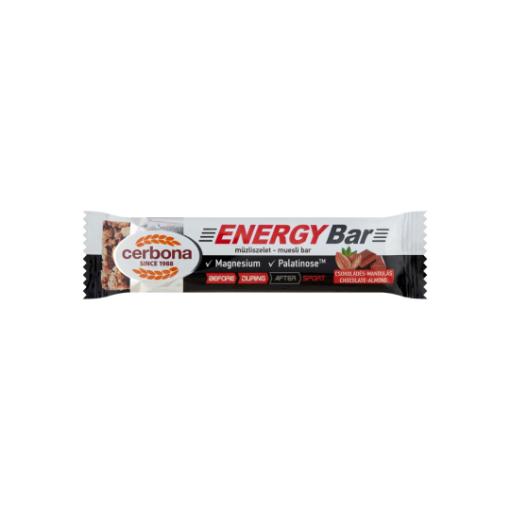 Cerbona Sport Energy csokoládés-mandulás müzliszelet 35 g képe