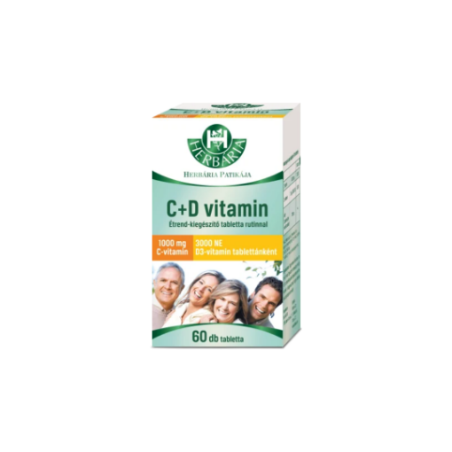 Herbária C+D vitamin tabletta 60db képe